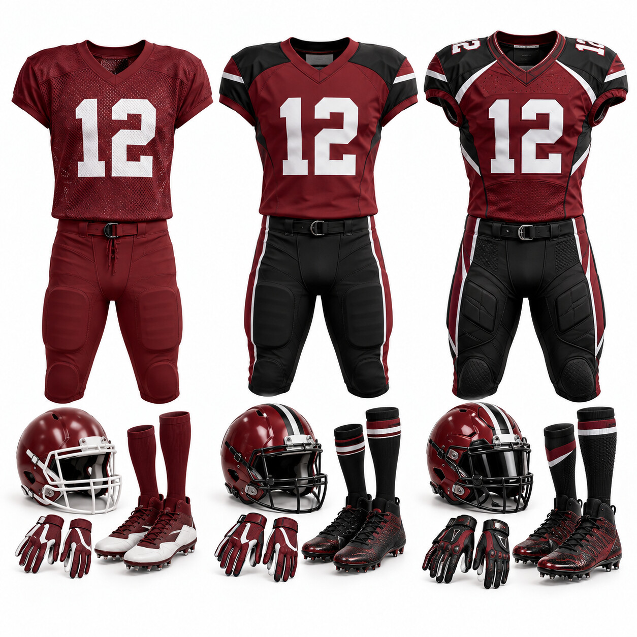 Custom football jersey pricing and package comparison
